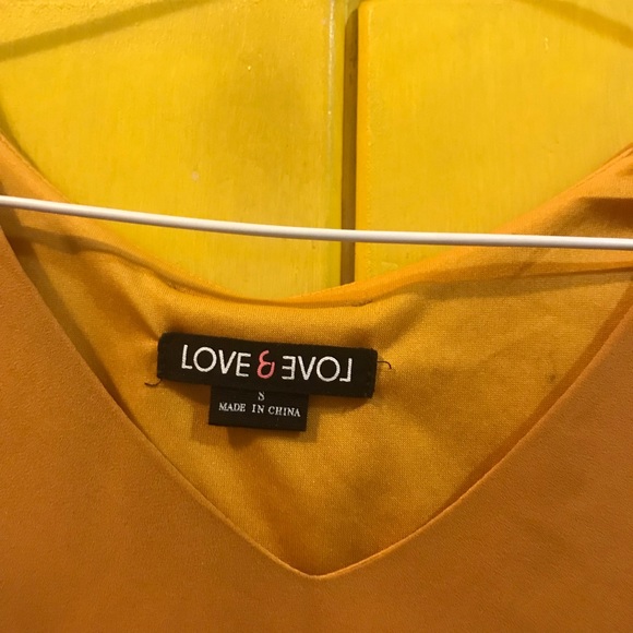 Yellow mustard short swing dress size 8 - Picture 2 of 5